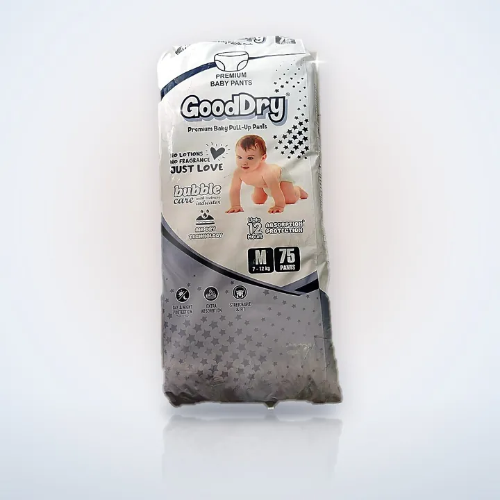 GoodDry Premium Baby Pants M, 75 pieces